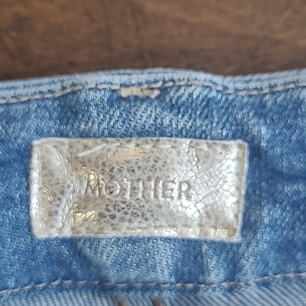 MOTHER Jeans Women's sz 25 High Rise Looker Ankle Fray Denim Jean w/Cheetah
